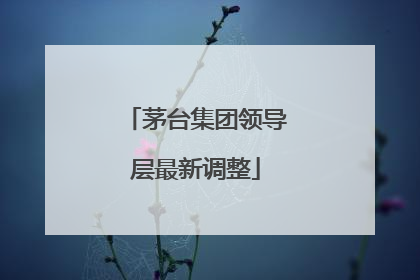 茅台集团领导层最新调整