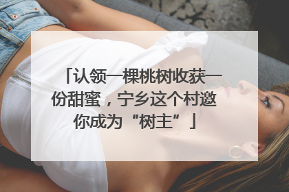 认领一棵桃树收获一份甜蜜，宁乡这个村邀你成为“树主”
