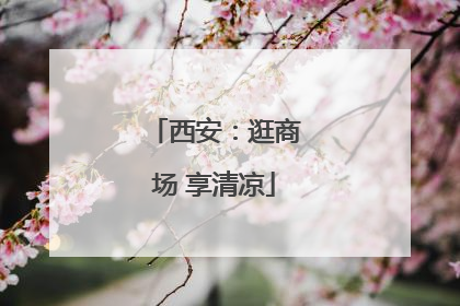 西安：逛商场 享清凉