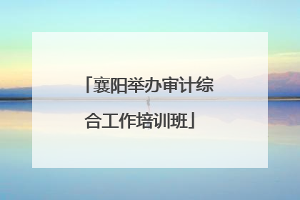 襄阳举办审计综合工作培训班
