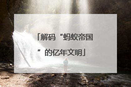 解码“蚂蚁帝国”的亿年文明