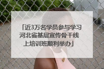 近3万名学员参与学习 河北省基层宣传骨干线上培训班顺利举办