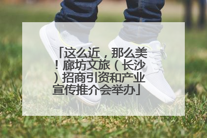 这么近，那么美！廊坊文旅（长沙）招商引资和产业宣传推介会举办