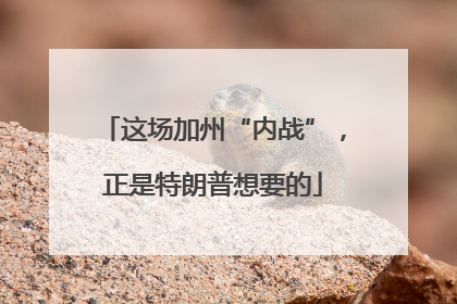 这场加州“内战”，正是特朗普想要的