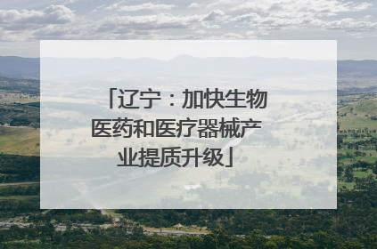 辽宁：加快生物医药和医疗器械产业提质升级