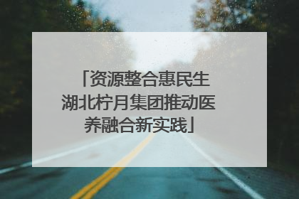 资源整合惠民生 湖北柠月集团推动医养融合新实践
