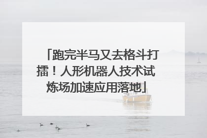 跑完半马又去格斗打擂！人形机器人技术试炼场加速应用落地