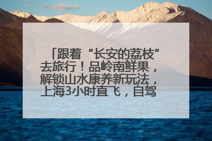 跟着“长安的荔枝”去旅行！品岭南鲜果，解锁山水康养新玩法，上海3小时直飞，自驾高速费优惠