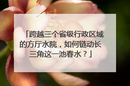 跨越三个省级行政区域的方厅水院，如何链动长三角这一池春水？