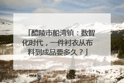 醴陵市船湾镇：数智化时代，一件衬衣从布料到成品要多久？