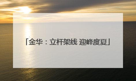 金华：立杆架线 迎峰度夏