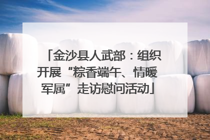 金沙县人武部：组织开展“粽香端午、情暖军属”走访慰问活动