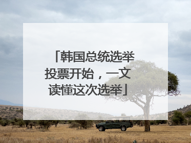 韩国总统选举投票开始，一文读懂这次选举