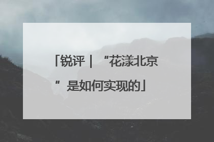 锐评｜“花漾北京”是如何实现的