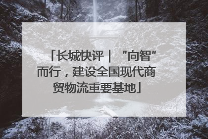 长城快评｜“向智”而行，建设全国现代商贸物流重要基地