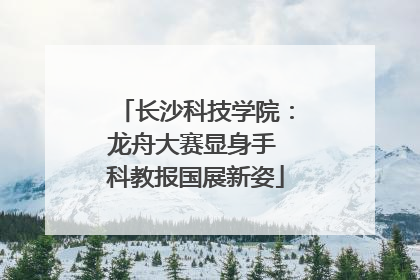 长沙科技学院：龙舟大赛显身手 科教报国展新姿