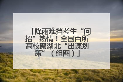 降雨难挡考生“问招”热情！全国百所高校聚湖北“出谋划策”（组图）