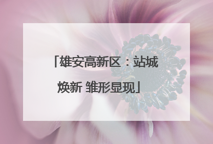 雄安高新区：站城焕新 雏形显现