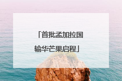 首批孟加拉国输华芒果启程