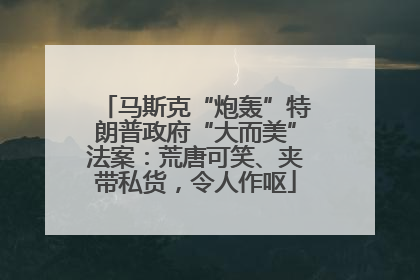 马斯克“炮轰”特朗普政府“大而美”法案：荒唐可笑、夹带私货，令人作呕