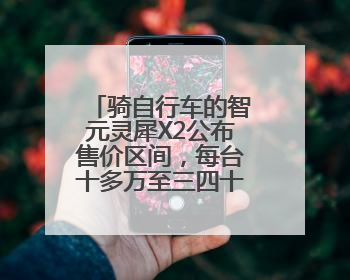 骑自行车的智元灵犀X2公布售价区间，每台十多万至三四十万元不等