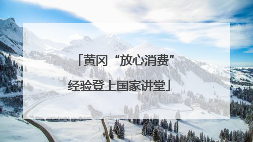 黄冈“放心消费”经验登上国家讲堂