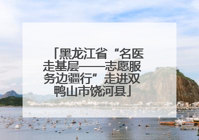 黑龙江省“名医走基层——志愿服务边疆行”走进双鸭山市饶河县