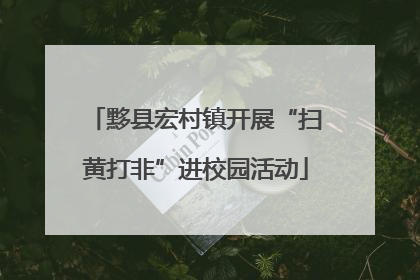 黟县宏村镇开展“扫黄打非”进校园活动