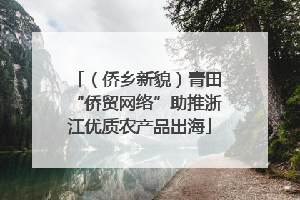 （侨乡新貌）青田“侨贸网络”助推浙江优质农产品出海