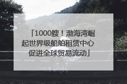 1000艘！渤海湾崛起世界级船舶租赁中心 促进全球贸易流动