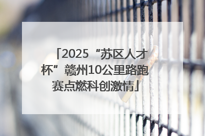 2025“苏区人才杯”赣州10公里路跑赛点燃科创激情