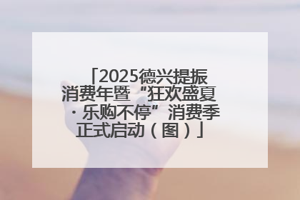 2025德兴提振消费年暨“狂欢盛夏・乐购不停”消费季正式启动（图）