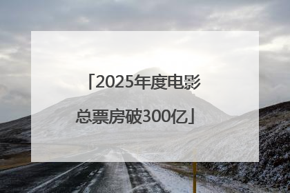 2025年度电影总票房破300亿