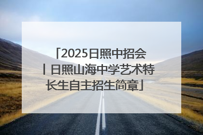 2025日照中招会丨日照山海中学艺术特长生自主招生简章