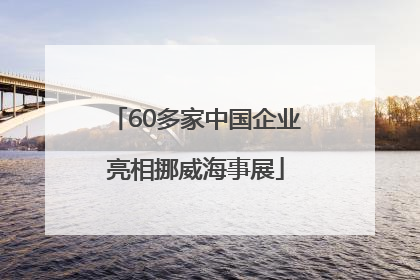 60多家中国企业亮相挪威海事展